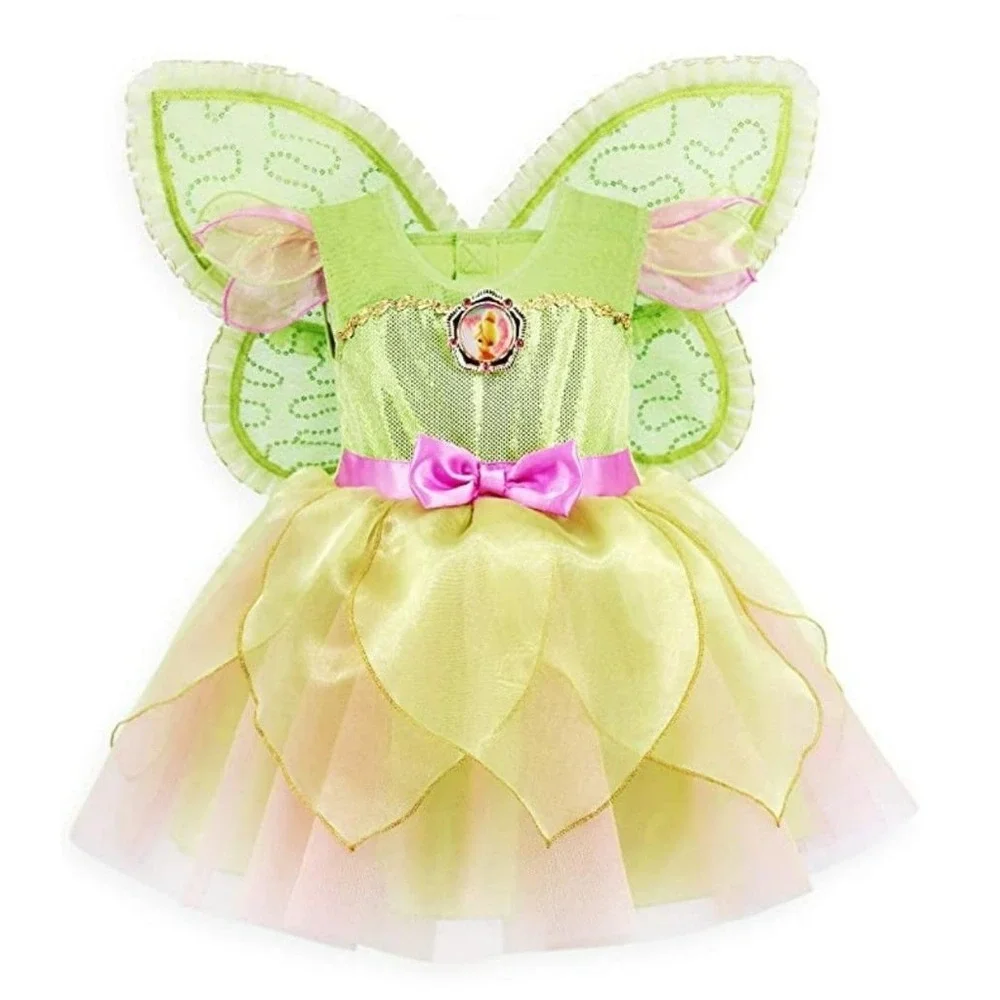 New Disney Store Baby Girls Size 6-12 Months Peter Pan Tinker Bell Fairy Costume